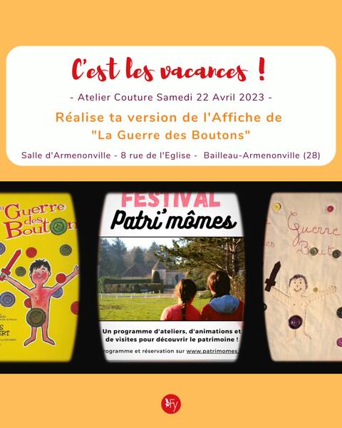 Festival Patrimômes - Atelier Couture : Réalise ta version de ton affiche du film de 