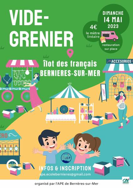 VIDE-GRENIER 14 MAI 2023 BERNIERES SUR MER