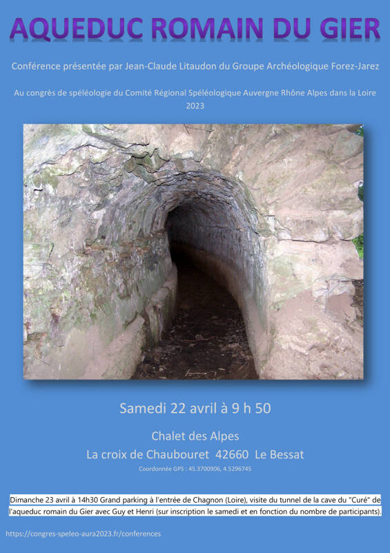 AQUEDUC DU GIER : CONFÉRENCE ET VISITE