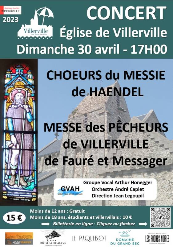 Concert Messe des Pêcheurs de Villerville (Fauré/Messager) et Chœurs du Messie (Haendel)