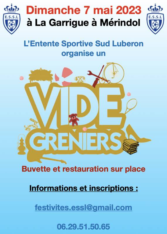 Vide Greniers Entente Sportive Sud Luberon