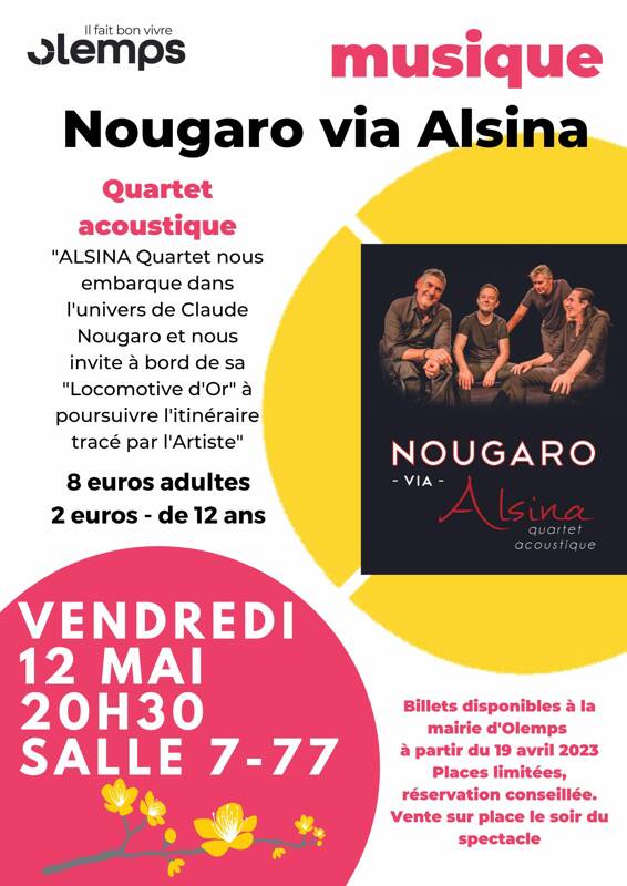 Concert Nougaro via Alsina