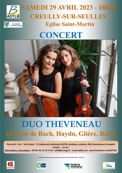 Concert violon-violoncelle par le Duo THEVENEAU