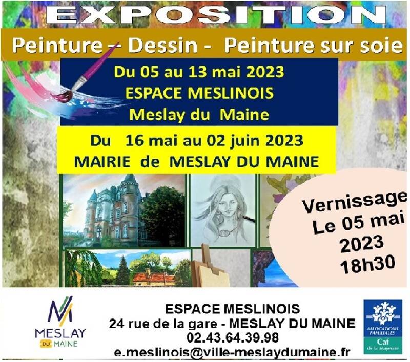 Exposition Collective Peinture Dessin Peinture sur soie