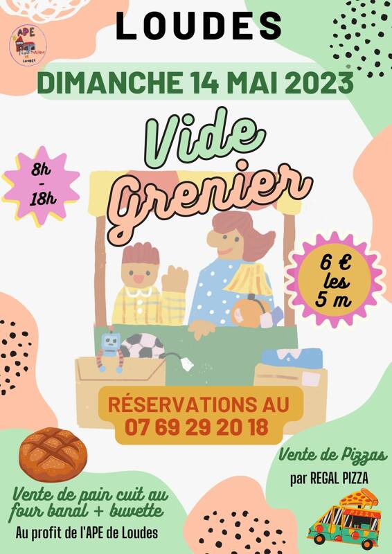 Vide Grenier LOUDES Dimanche 14 mai 2023