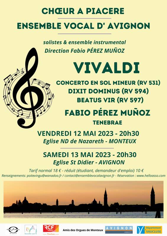 Concert Oeuvres à deux Choeurs