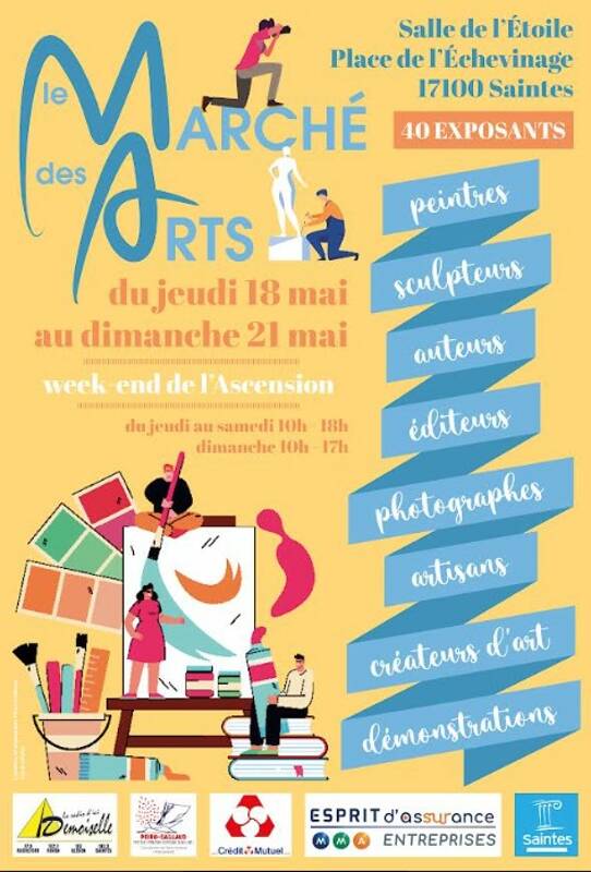 Le marche des arts de Saintes