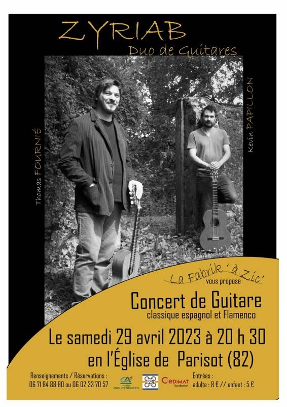 Concert de guitare espagnole: Duo ZYRIAB