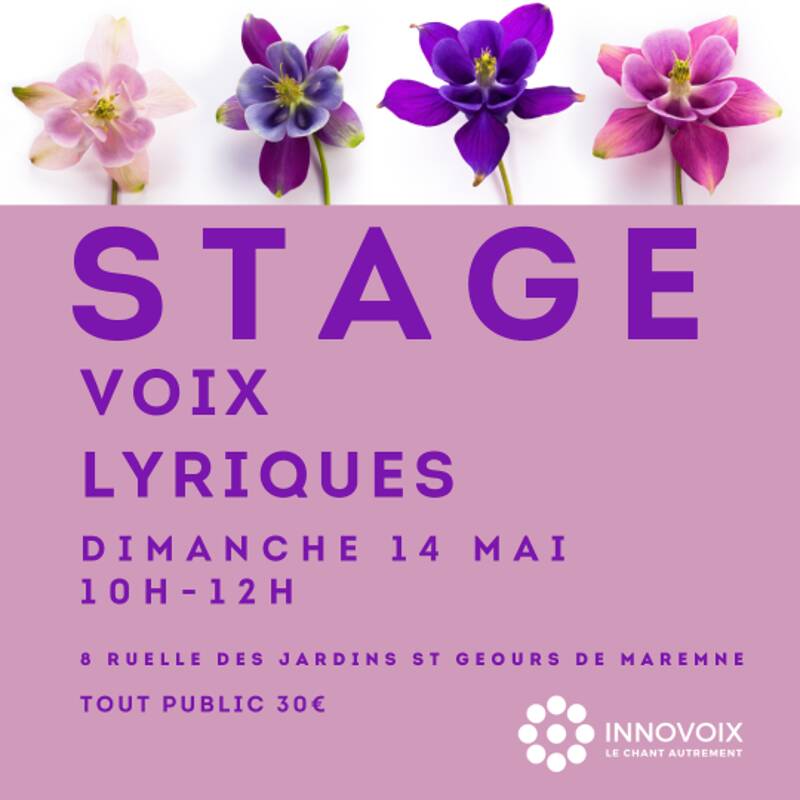 STAGE VOIX LYRIQUES