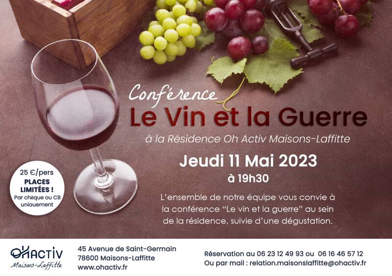 Conférence Le Vin et la Guerre & Dégustation