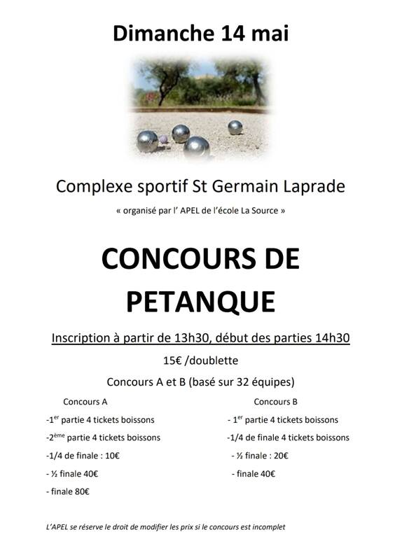 Concours de Petanque