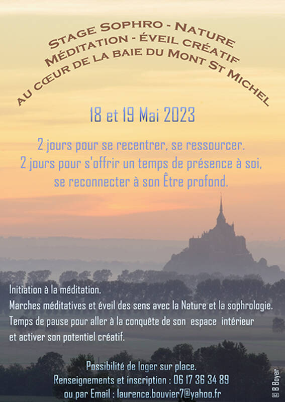 Stage sophro-nature et méditation dans la Baie du Mont Saint Michel