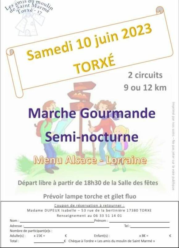 Marche gourmande semi nocturne