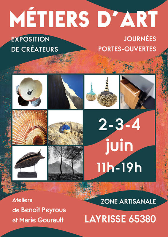 atelier portes-ouvertes - expo métiers d'art les 2, 3 et 4 juin à Layrisse