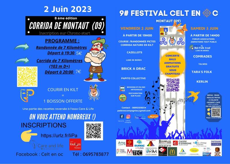 Festival Celt En Oc Concerts/Bals gratuits