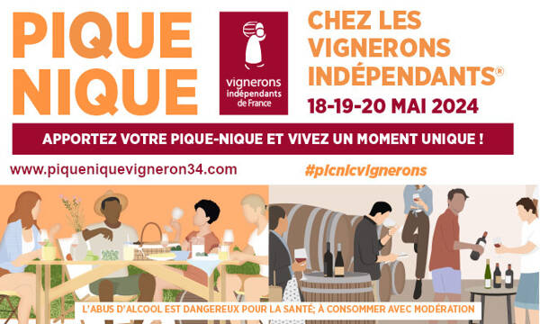 Pique-Nique chez le Vigneron Indépendant - 18-19-20 mai 2024