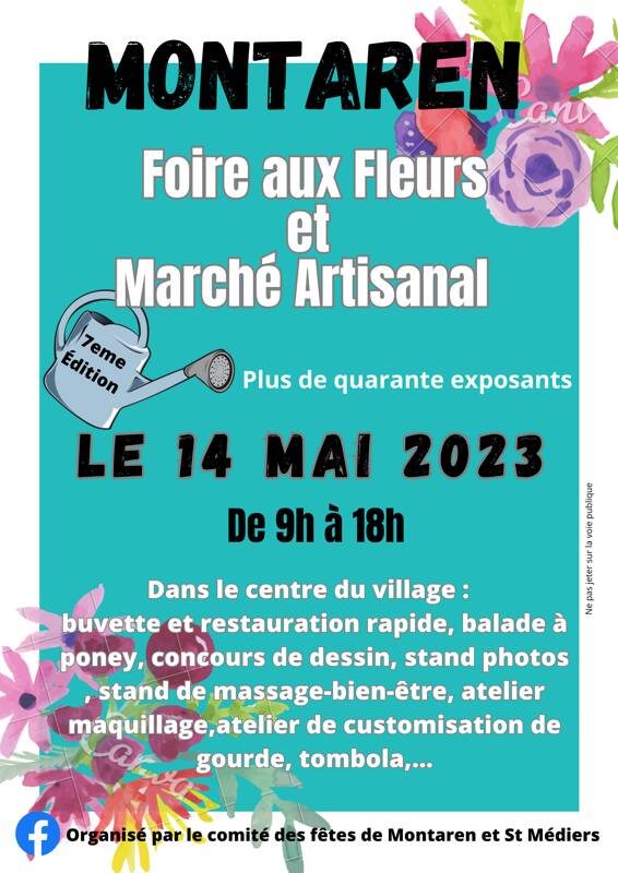 Foire aux fleurs et marché artisanal Montaren