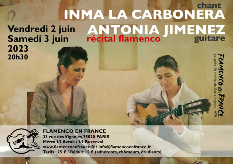 Inma La Carbonera (chant) & Antonia Jimenez (guitare)