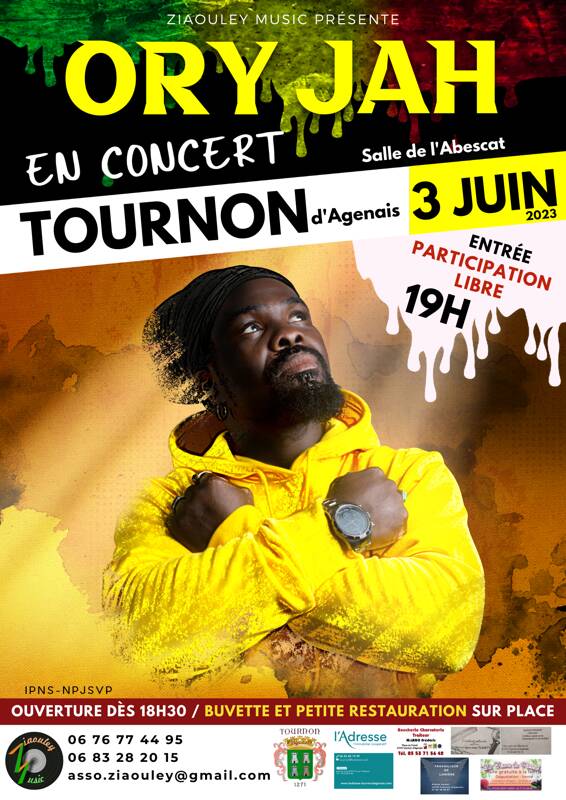 Concert reggae Ory Jah de Zion