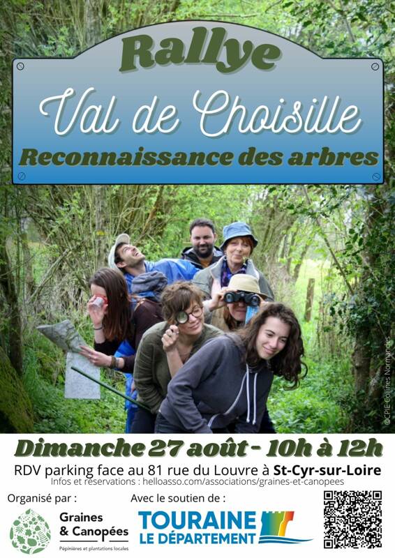 Rallye reconnaissance d'arbres au val de Choisille