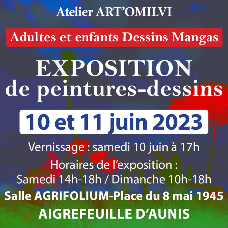 Atelier ART'OMILVI - Exposition Peintures et Dessins