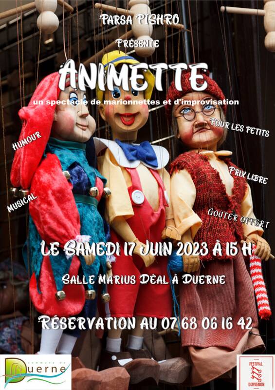 « ANIMETTE » un spectacle de marionnettes et d'improvisation