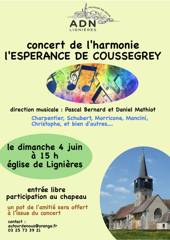 CONCERT de l'Harmonie de COUSSEGREY