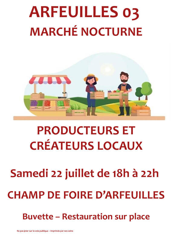 Marché nocturne des producteurs et créateurs locaux