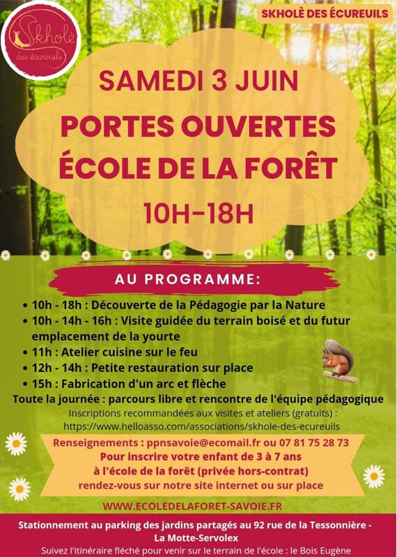 Portes ouvertes de l'école de la forêt