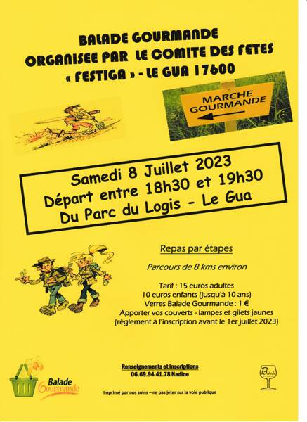 Balade Gourmande organisée par Festiga