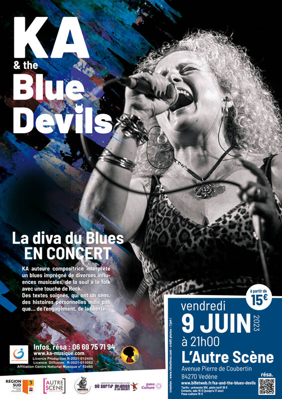 Ka and The Blue Devils en concert le 9 juin à l'Autre Scène de Vedène