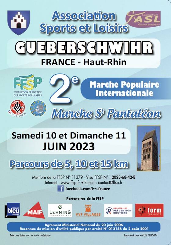 Marche populaire de Gueberschwihr