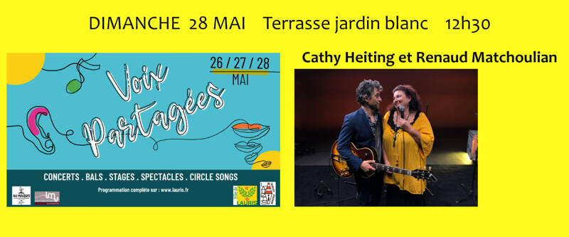Festival voix partagées pique-nique musical Cathy Heiting et Renaud Matchoulian