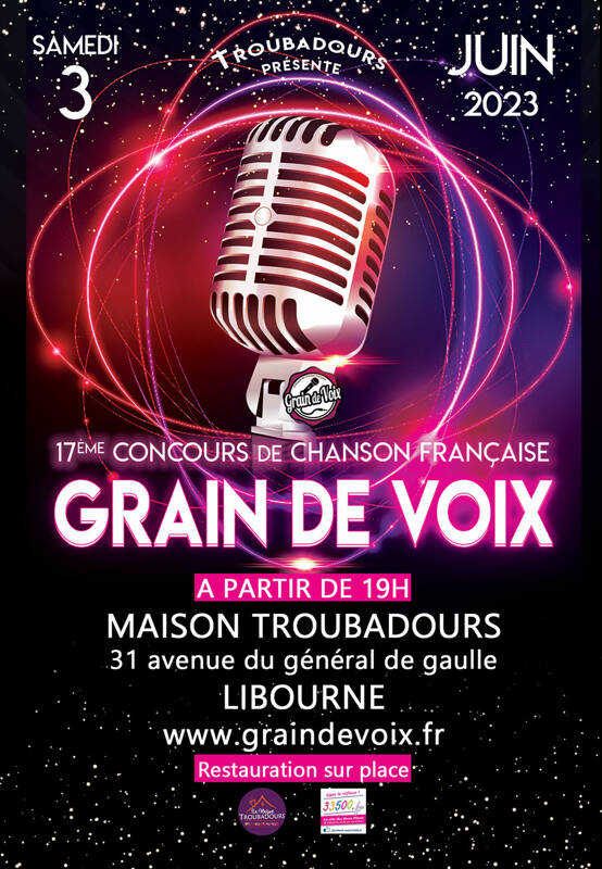 Grain de voix 17ème concours de chanson française