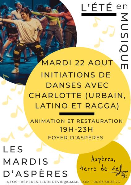 Les Mardis d'Aspères: initiation danse avec Charlotte