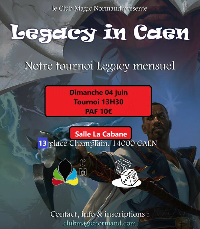 Tournoi Legacy Caen dimanche 04 juin 13H30