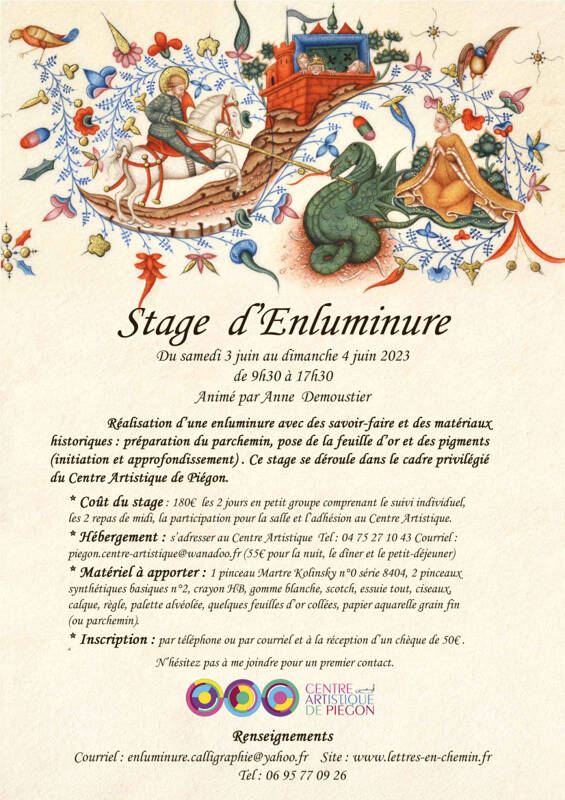 Stage d'Enluminure