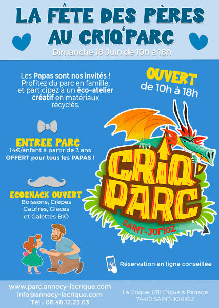 La fête des pères au Criq'Parc