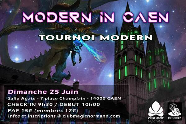 Tournoi Modern à Caen dimanche 25 juin 2023 10h00