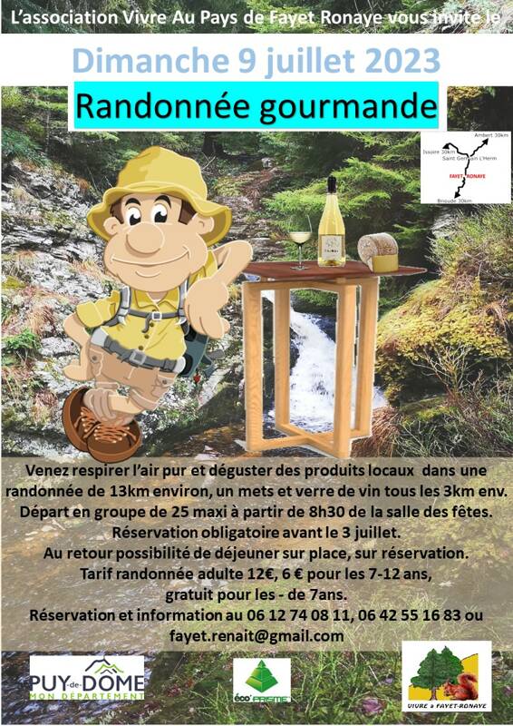 RANDO GOURMANDE EN HAUT LIVRADOIS