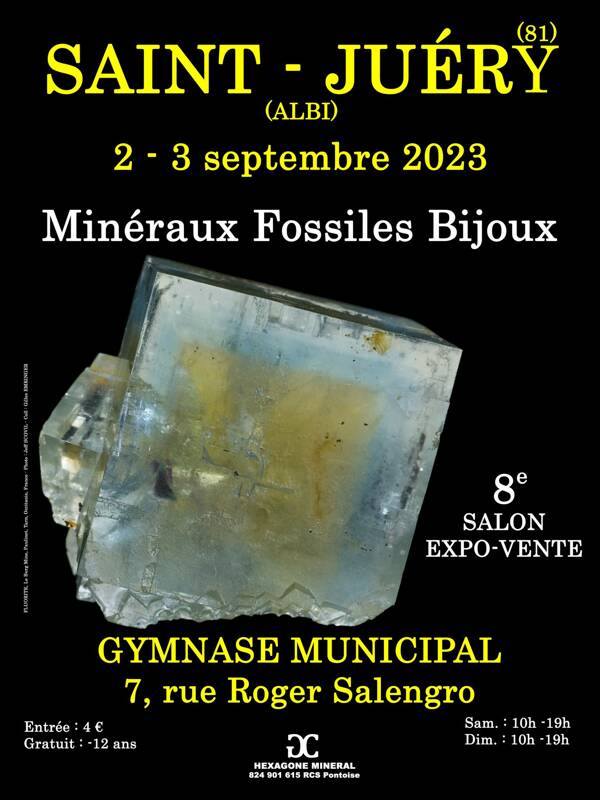 8e SALON MINERAUX FOSSILES BIJOUX