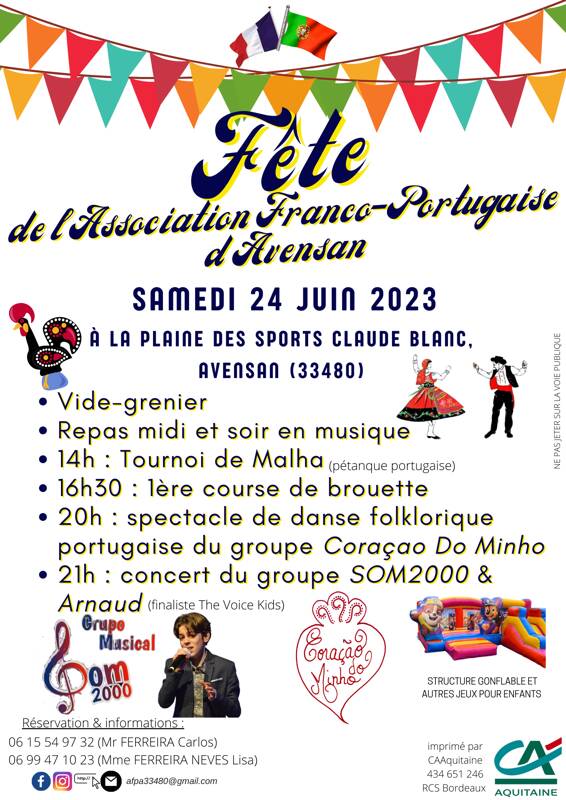 Fête de l'Association Franco-Portugaise d'Avensan