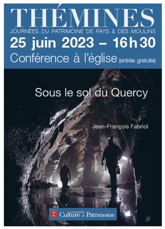CONFERENCE Sous le sol du Quercy, par Jean-François FABRIOL