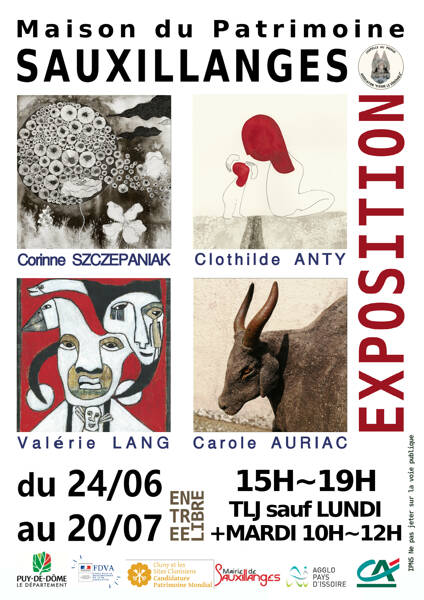 Exposition peinture, dessin, céramiste