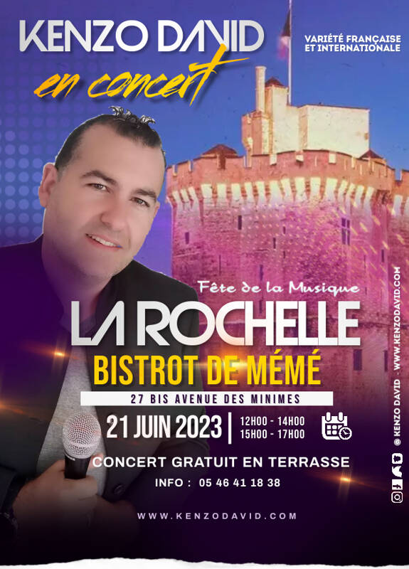 Kenzo David en concert au Bistrot de Mémé - La Rochelle