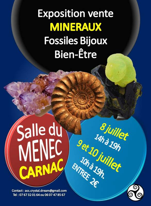 Exposition vente de Minéraux, fossiles, bijoux et bien-être