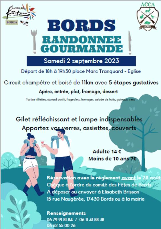 Randonnée gourmande de Bords