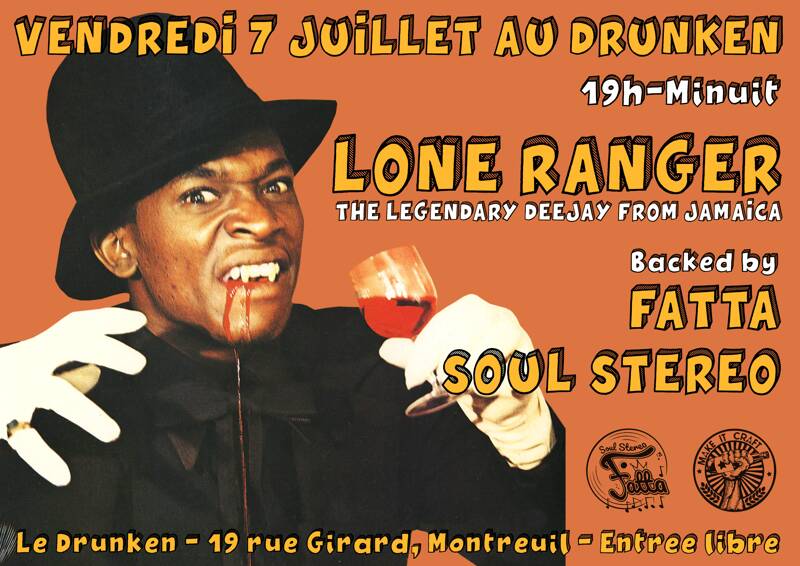 Live : Lone Ranger (Jamaïque) - backed by Fatta Soul Stereo (Paris)