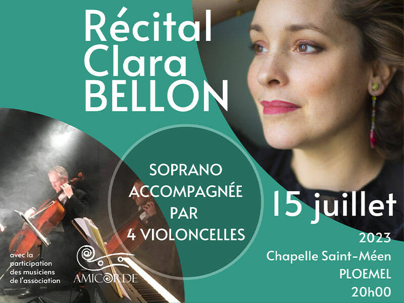Récital Clara Bellon, soprano et son quatuor de violoncelles