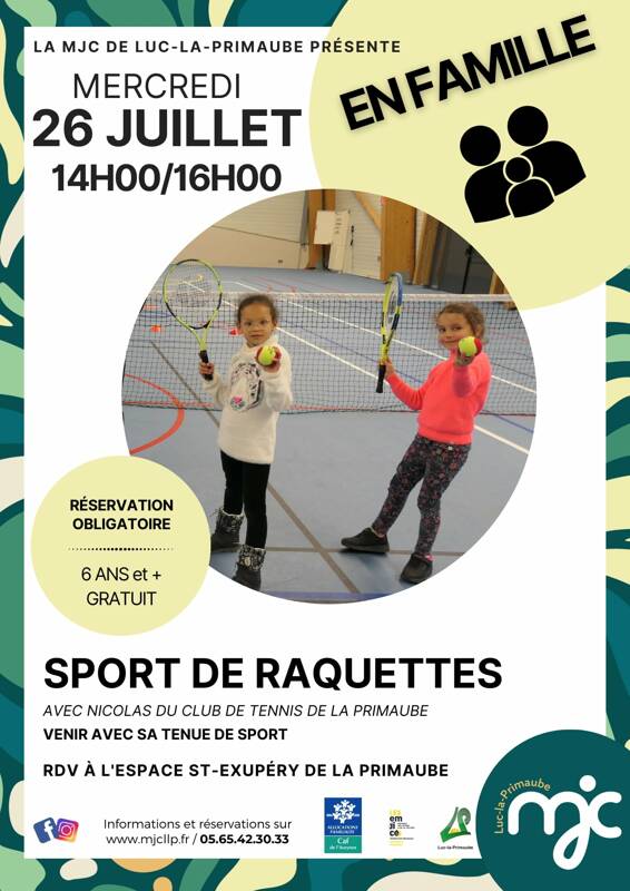 Sports de raquette en famille